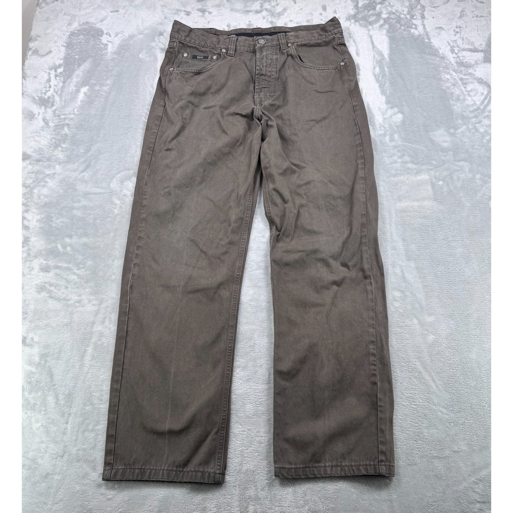 Hugo Boss Alabama Jeans Mens 34x32 (34x30) Olive Green Regular Straight Pants